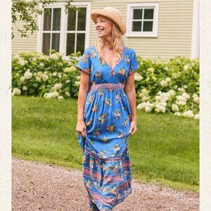 Estella Hostess Dress - Blue